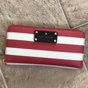 Kate spade striped wallet